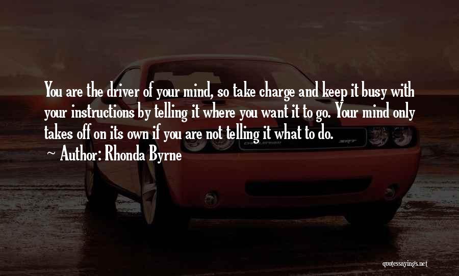 Take Charge Quotes By Rhonda Byrne