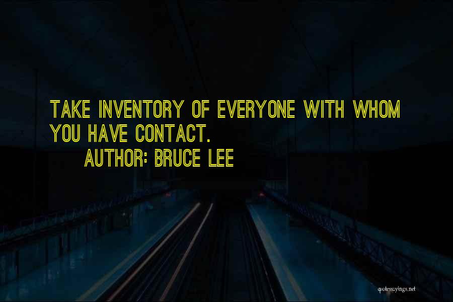 Take Inventory Quotes By Bruce Lee