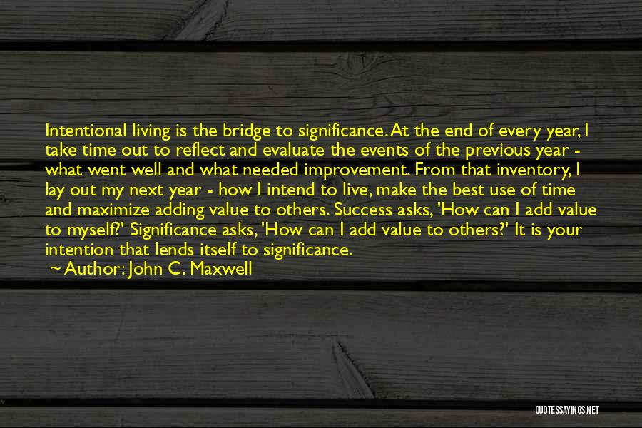 Take Inventory Quotes By John C. Maxwell