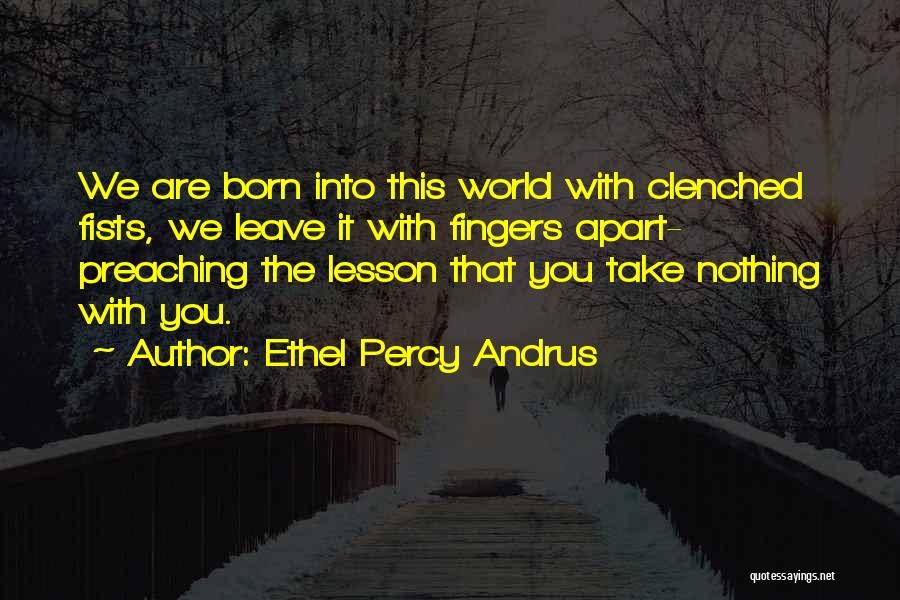 Take Lessons Quotes By Ethel Percy Andrus