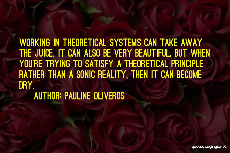 Take Me Away From Reality Quotes By Pauline Oliveros