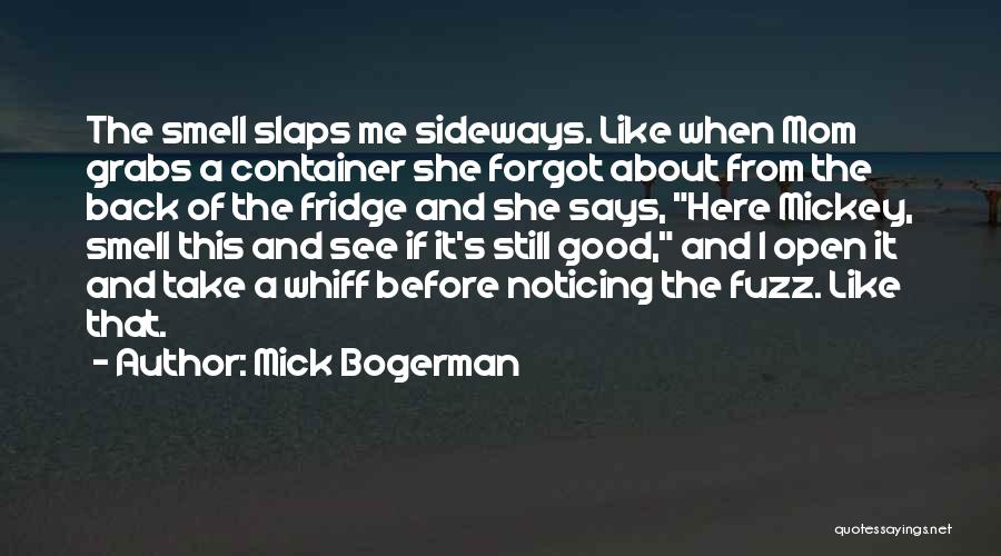 Take Me Back Here Quotes By Mick Bogerman