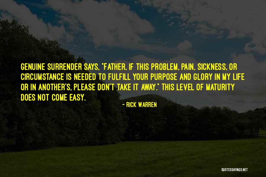 Take My Pain Away Quotes By Rick Warren