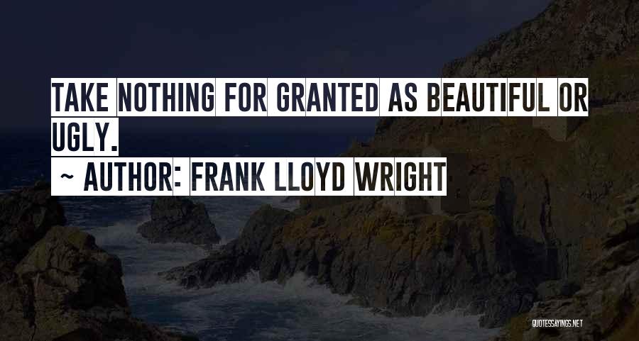 Take Nothing For Granted Quotes By Frank Lloyd Wright