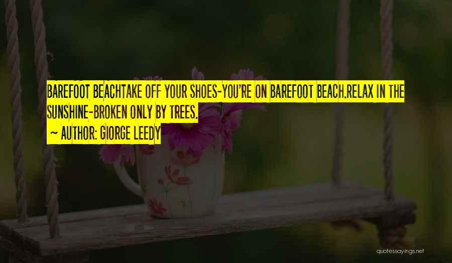 Take Off Your Shoes Quotes By Giorge Leedy