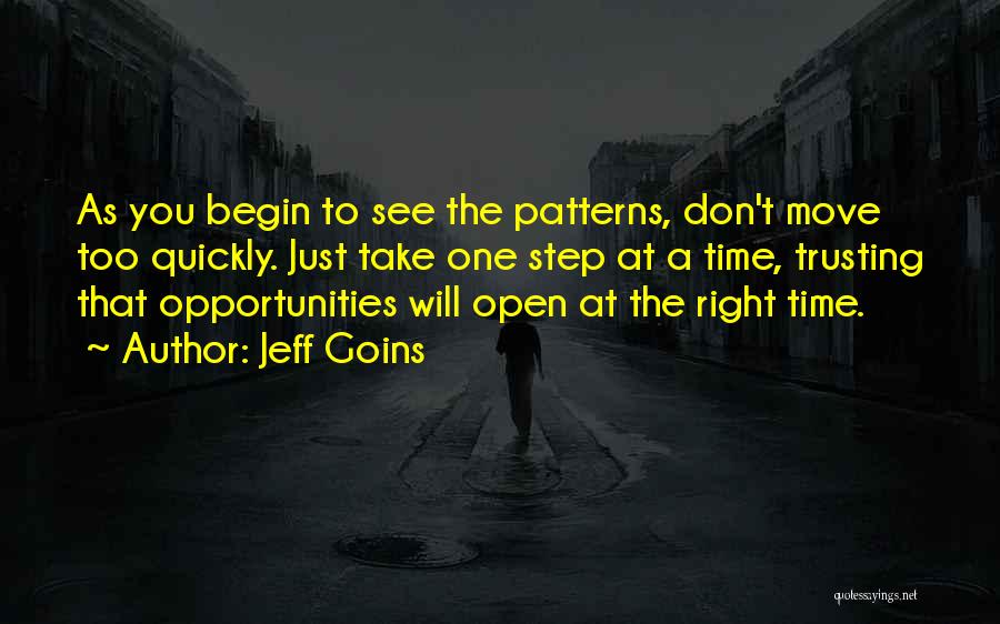 Take One Step At A Time Quotes By Jeff Goins