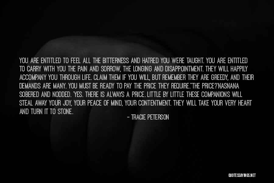 Take Pain Away Quotes By Tracie Peterson