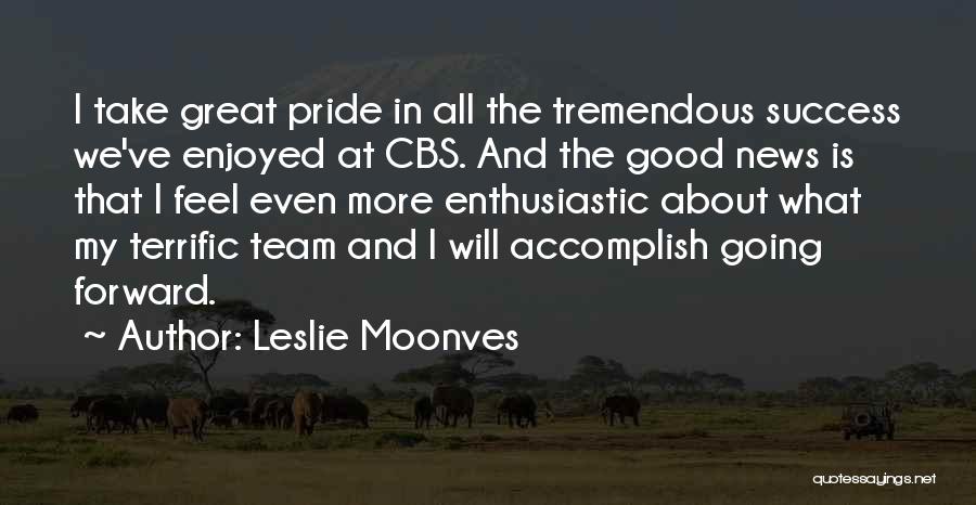 Take Pride In How Far You've Come Quotes By Leslie Moonves