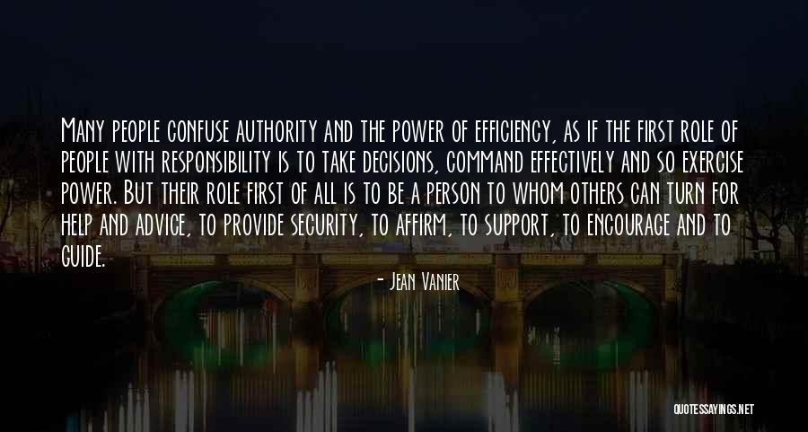 Take Responsibility Quotes By Jean Vanier