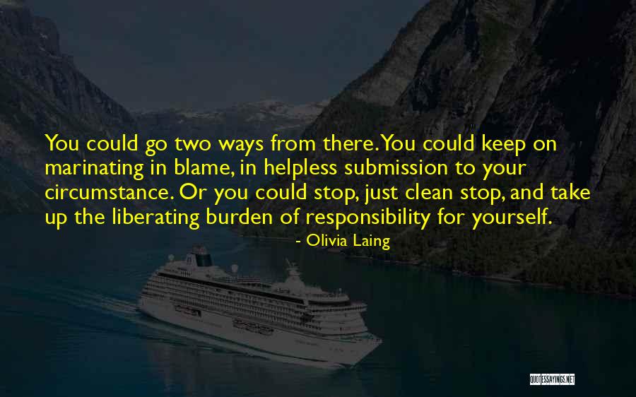 Take Responsibility Quotes By Olivia Laing