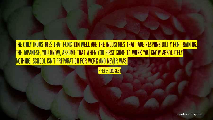 Take Responsibility Quotes By Peter Drucker