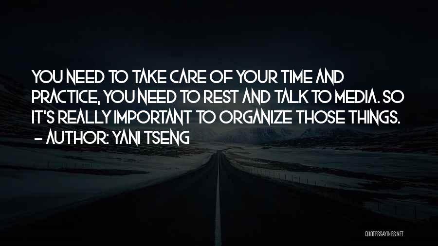 Take Time To Rest Quotes By Yani Tseng