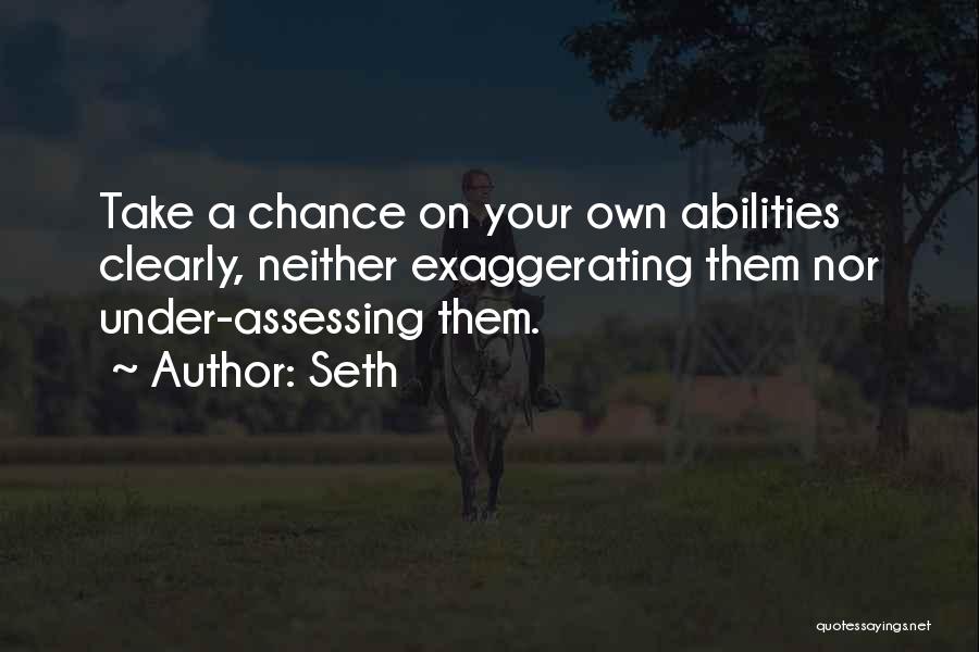 Take Your Chance Quotes By Seth