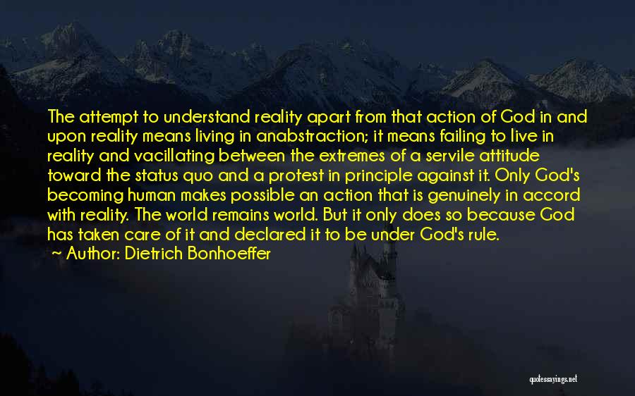 Taken Care Quotes By Dietrich Bonhoeffer