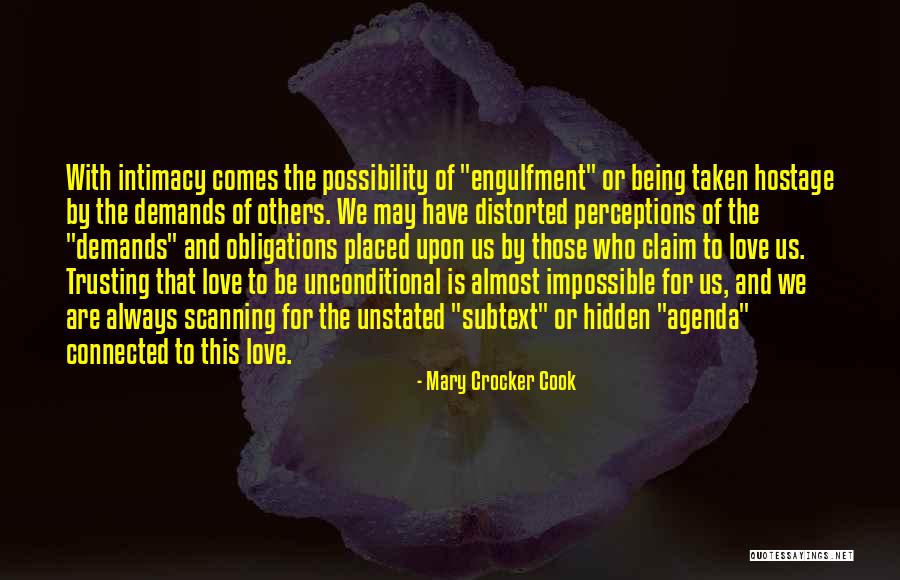 Taken Hostage Quotes By Mary Crocker Cook