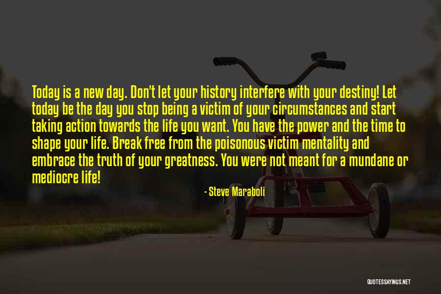 Taking A Break From Life Quotes By Steve Maraboli