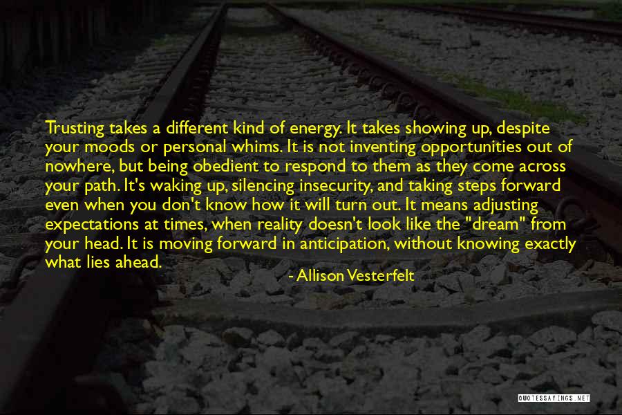 Taking A Different Path Quotes By Allison Vesterfelt