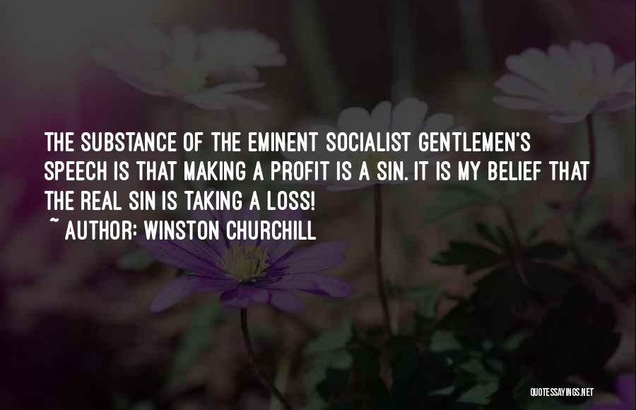 Taking A Loss Quotes By Winston Churchill