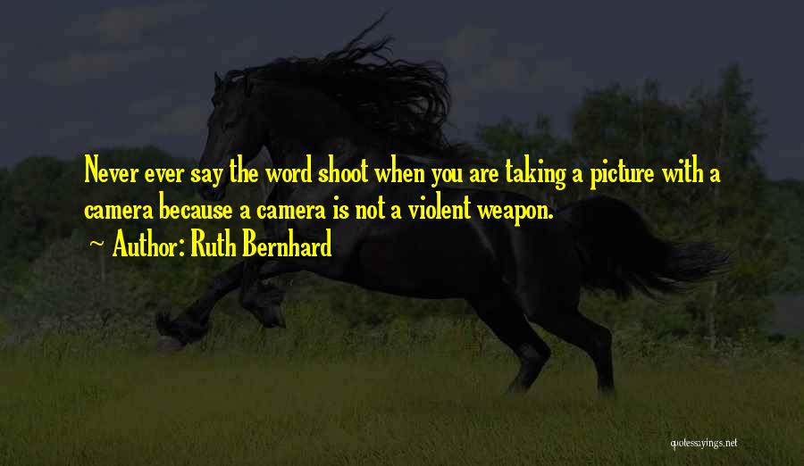 Taking A Picture Quotes By Ruth Bernhard