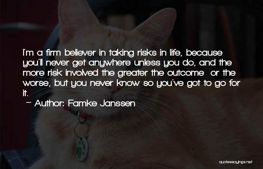 Taking A Risk Quotes By Famke Janssen