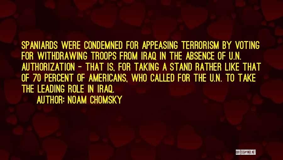 Taking A Stand Quotes By Noam Chomsky