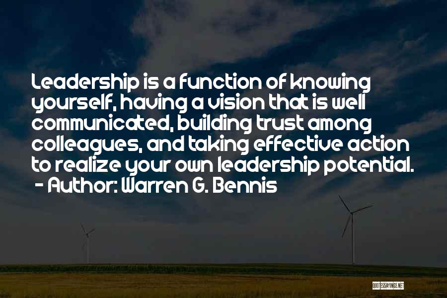Taking Action Quotes By Warren G. Bennis