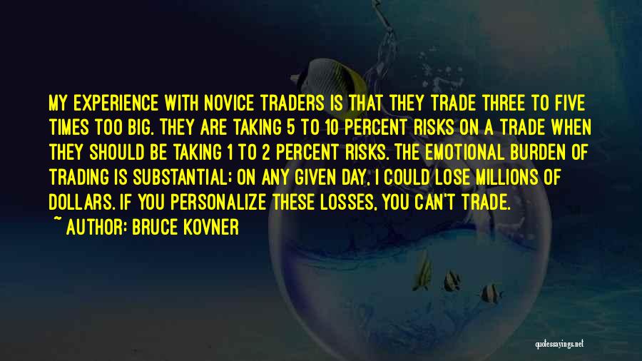 Taking Big Risks Quotes By Bruce Kovner