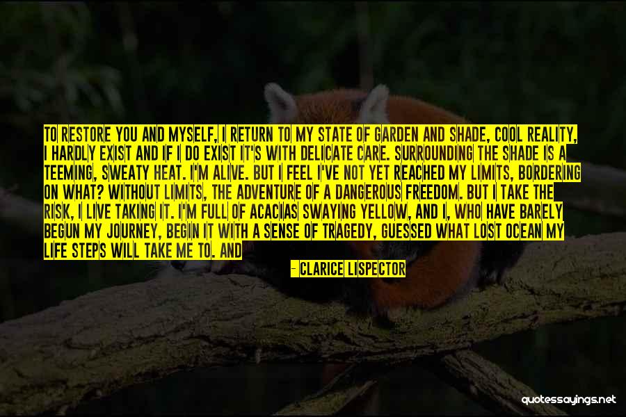 Taking Care Of Life Quotes By Clarice Lispector