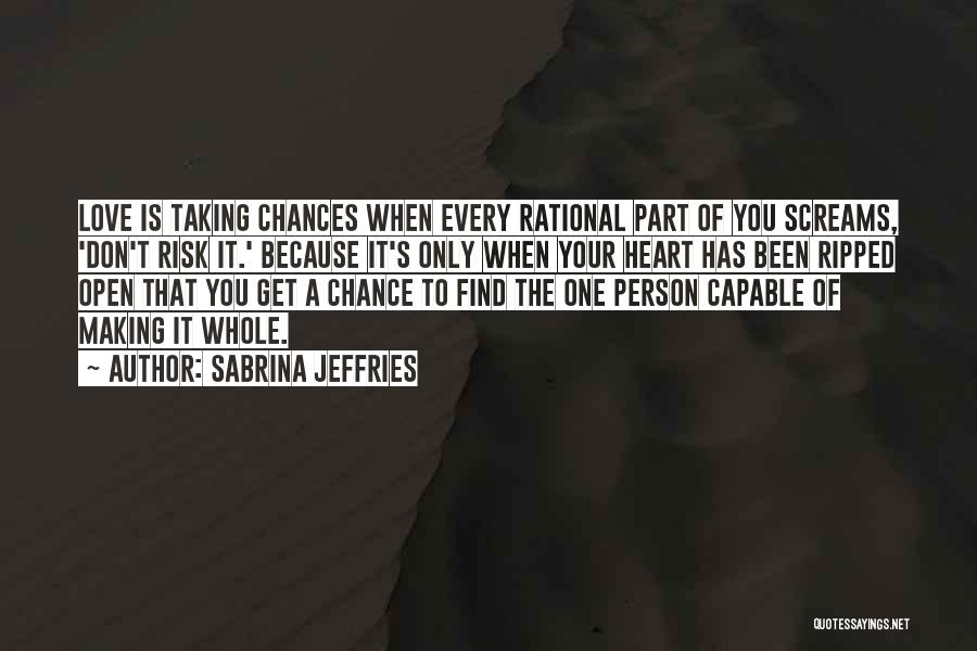 Taking Chance On Love Quotes By Sabrina Jeffries