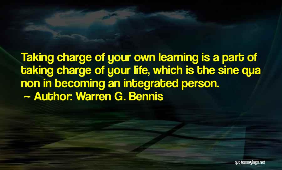 Taking Control Of My Life Quotes By Warren G. Bennis