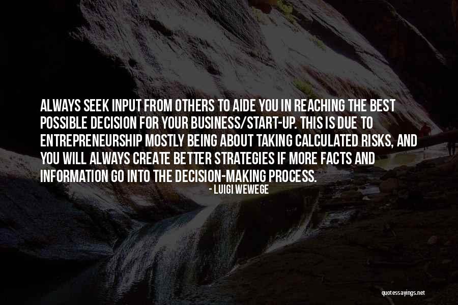 Taking Decision Quotes By Luigi Wewege Taking Decision Quotes By Luigi Wewege