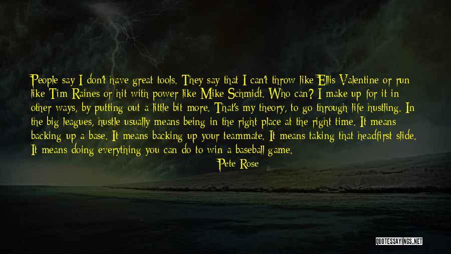 Taking My Time Quotes By Pete Rose