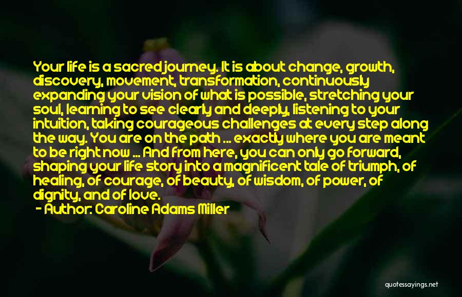 Taking On Challenges Quotes By Caroline Adams Miller