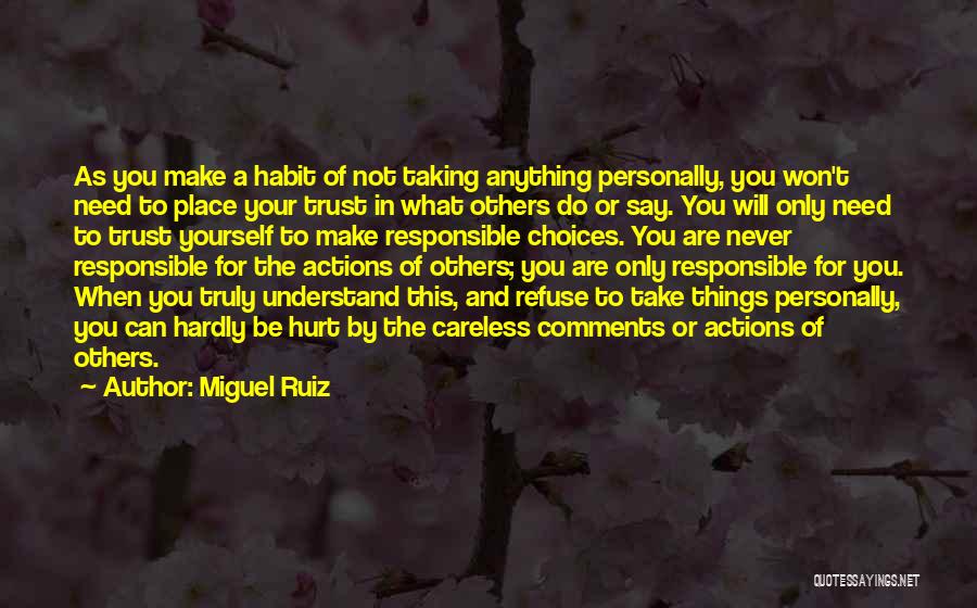 Taking Personally Quotes By Miguel Ruiz