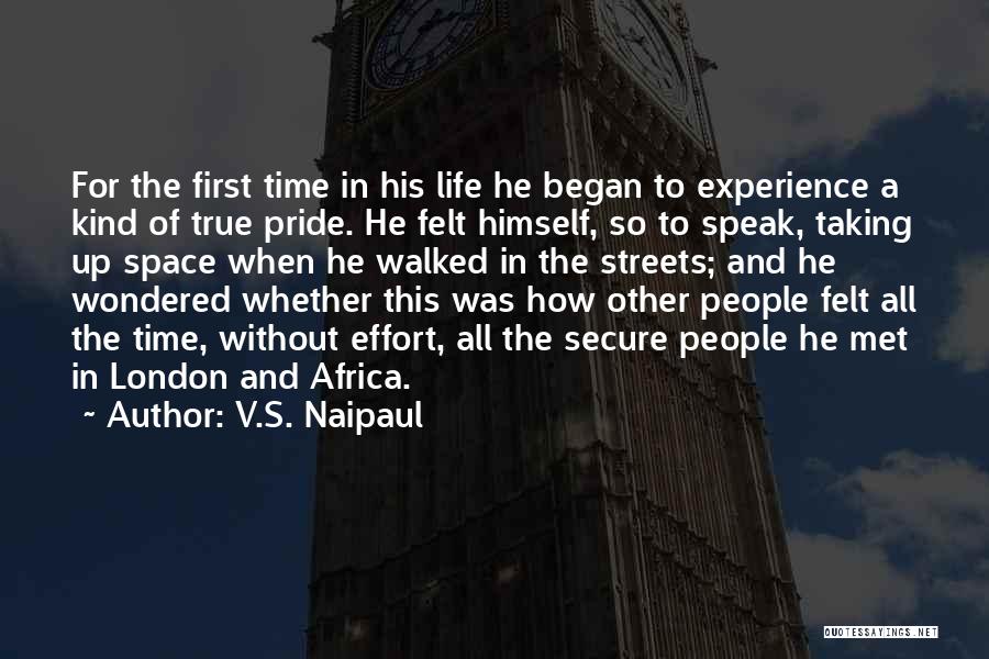 Taking Pride Quotes By V.S. Naipaul