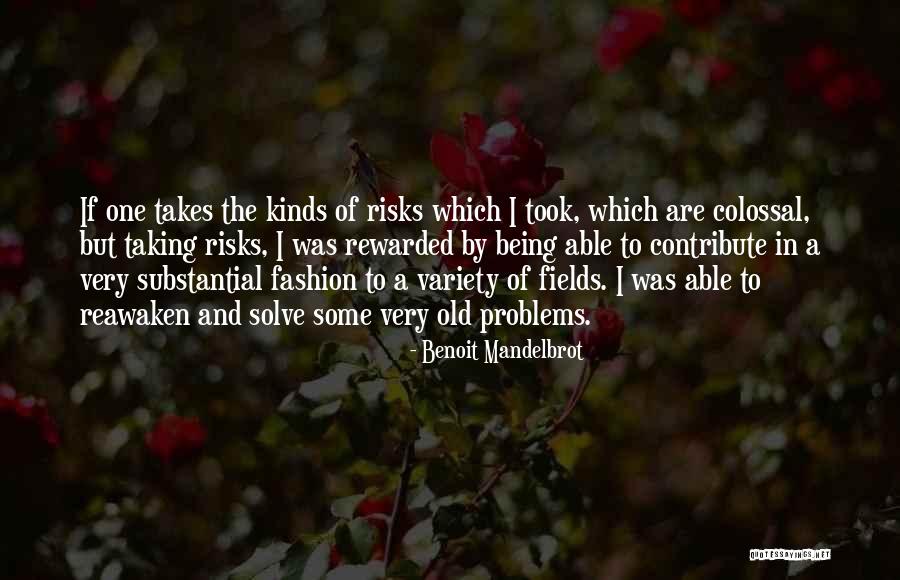 Taking Risks For Others Quotes By Benoit Mandelbrot