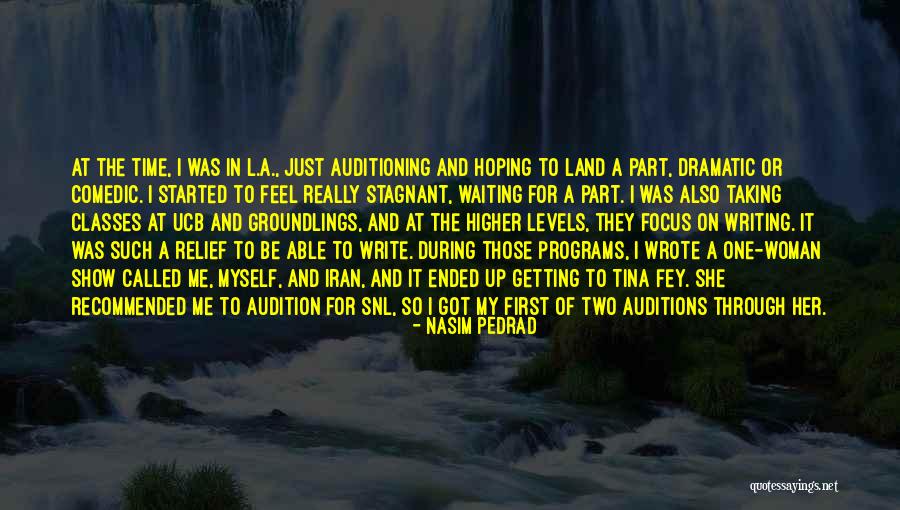 Taking Time For Myself Quotes By Nasim Pedrad Taking Time For Myself Quotes By Nasim Pedrad