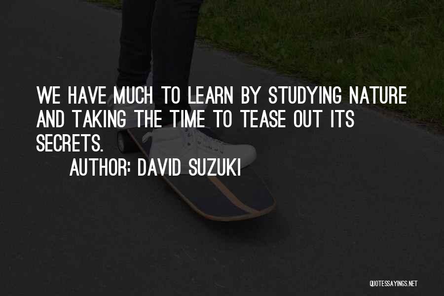 Taking Time Out Quotes By David Suzuki