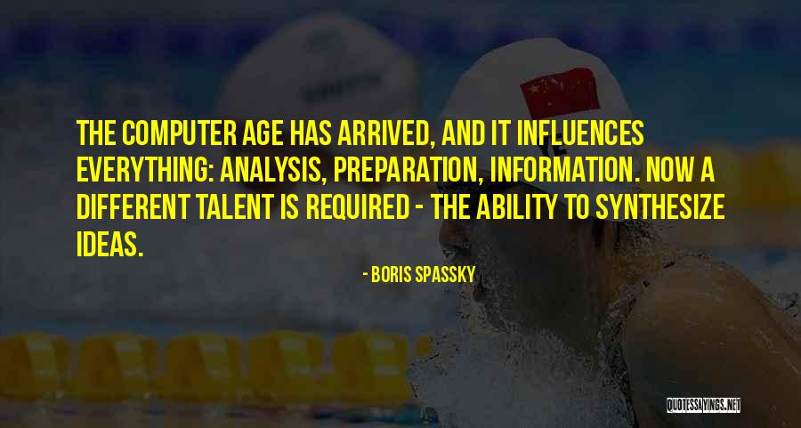 Talent And Age Quotes By Boris Spassky Talent And Age Quotes By Boris Spassky