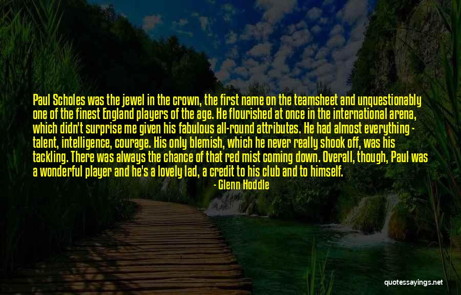 Talent And Age Quotes By Glenn Hoddle Talent And Age Quotes By Glenn Hoddle