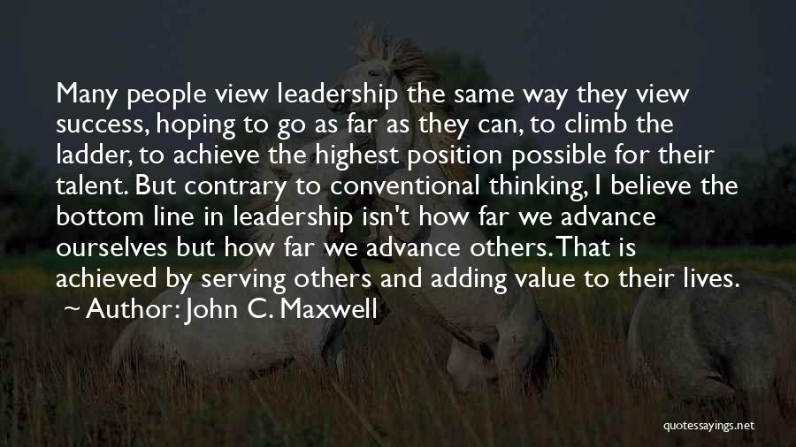 Talent And Leadership Quotes By John C. Maxwell