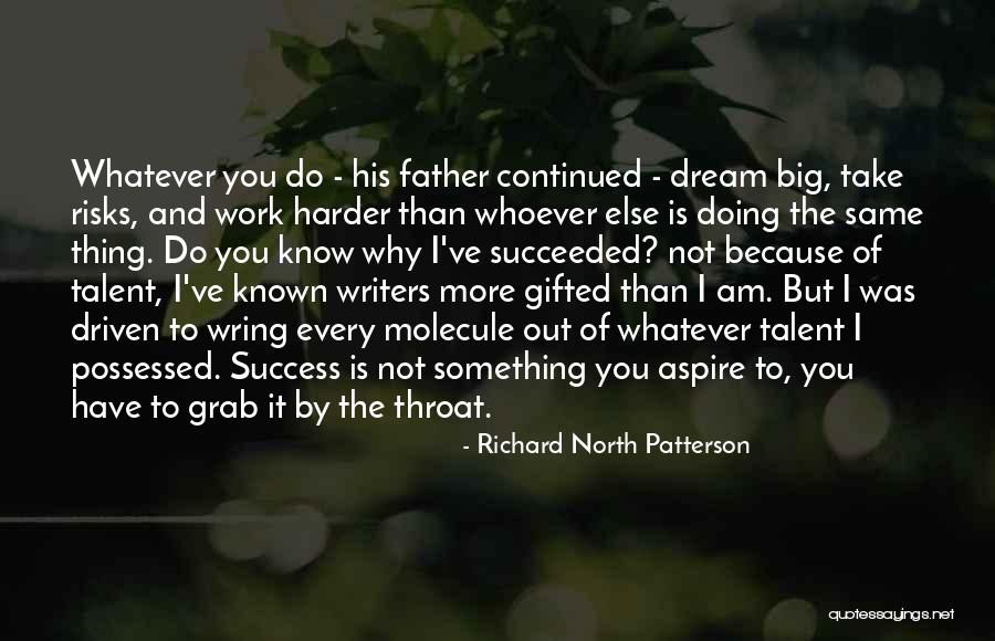 Talent And Success Quotes By Richard North Patterson Talent And Success Quotes By Richard North Patterson