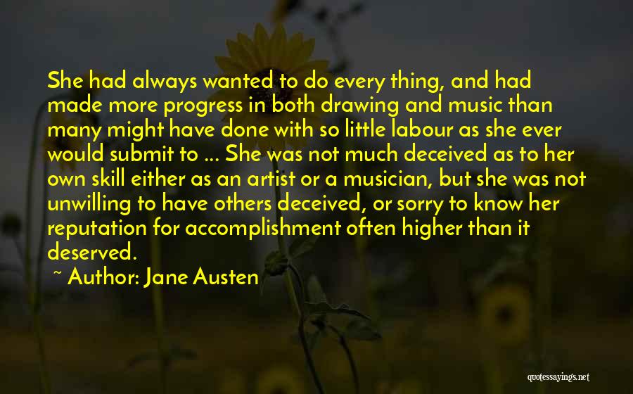 Talent In Drawing Quotes By Jane Austen