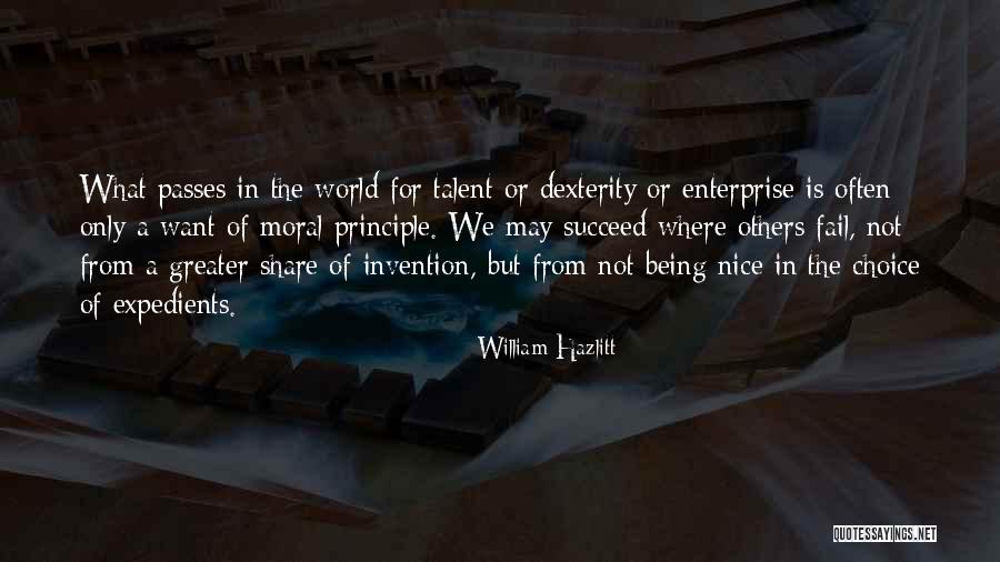 Talent World Quotes By William Hazlitt Talent World Quotes By William Hazlitt