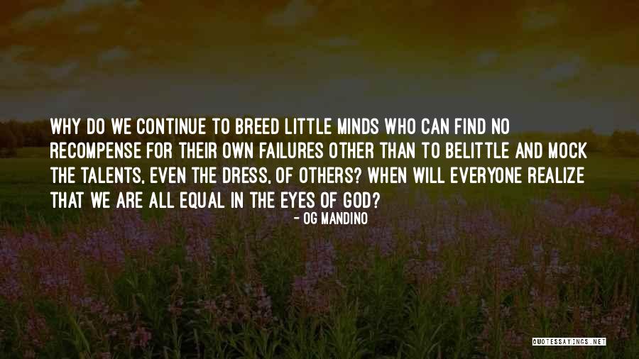 Talents For God Quotes By Og Mandino