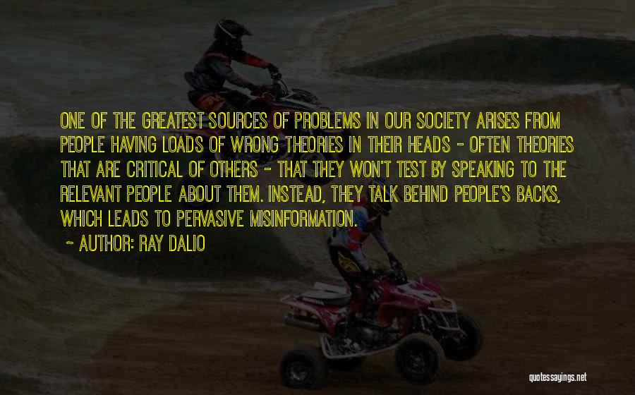 Talk About Your Problems Quotes By Ray Dalio