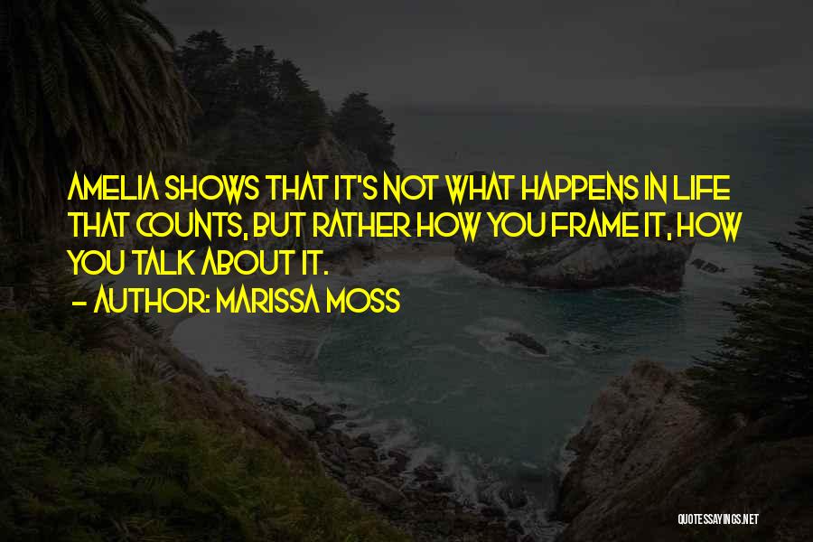 Talk Shows Quotes By Marissa Moss
