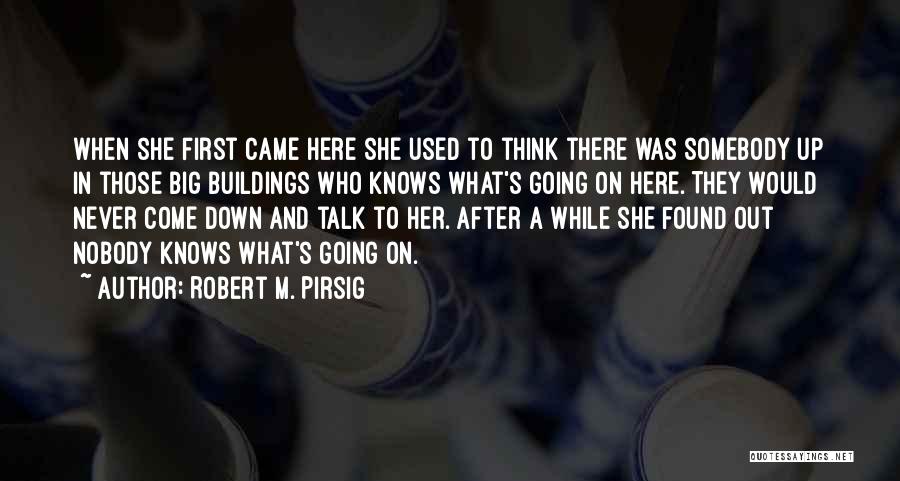 Talk To Her First Quotes By Robert M. Pirsig