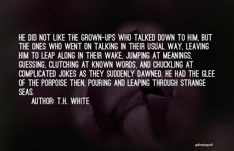 Talked Down To Quotes By T.H. White