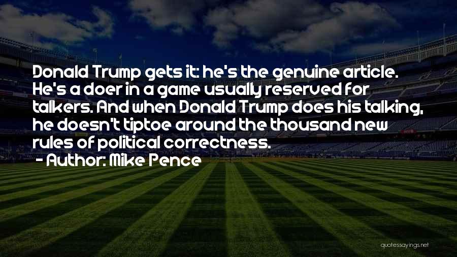 Talkers Quotes By Mike Pence